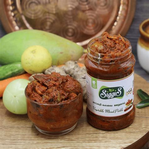Siggis - Vegetable Mixed Pickle | காய்கறி கலவை ஊறுகாய் | मिक्स वेज अचार ...
