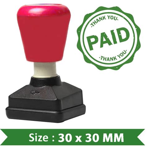 Buy Rich Square Paid Self Ink Rubber Stamp Size: 30 x 30 MM (1Pc ...