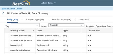 Image result for Success Factor Filter Query