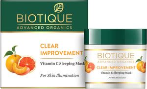 BIOTIQUE Clear Improvement Vitamin C Sleeping Mask 50g - Price in India ...