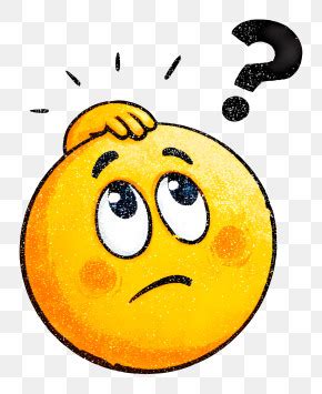 Confused Emoji Scratching Head - Confused Emoji With Question Mark PNG