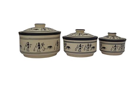 Buy Craftghar Oven and Microwave Safe Serving Bowls with Lids for ...