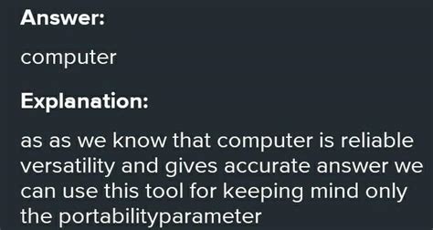 Which ICT tool will you use keeping in mind only the 'Portability ...
