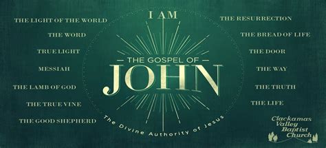 The Gospel of John: The Divine Authority of Jesus #21, Clackamas Valley ...