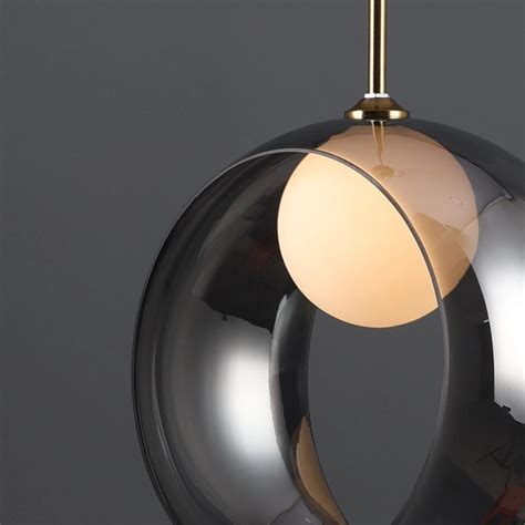 Void Orb – Modern Smoked Glass Pendant Light – Light Art Studio ...