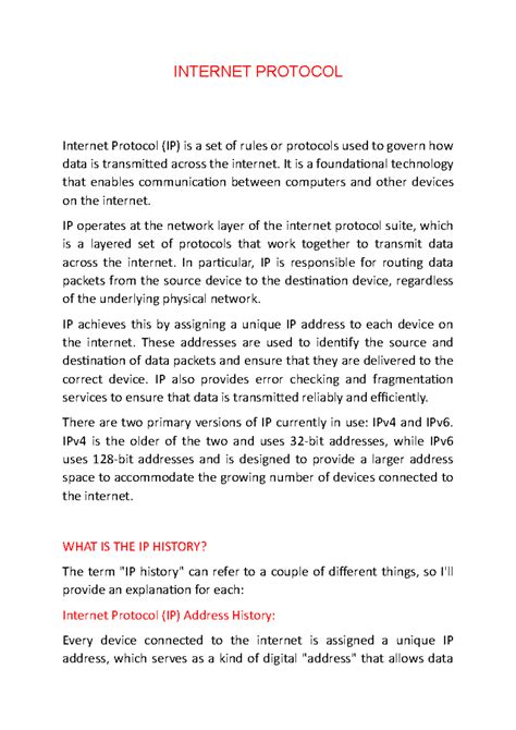 Image result for Internet Protocol Tutorial