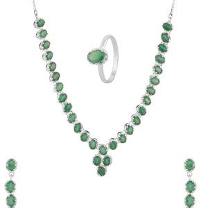 Craft Mandi Metal Green Jewellery Set Price in India - Buy Craft Mandi ...