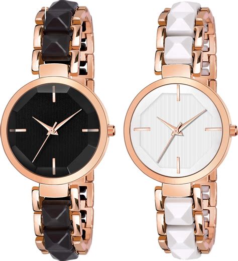 CARTNEY Colors Analog Girl's Watch (Black Dial, Silver Colored Strap ...