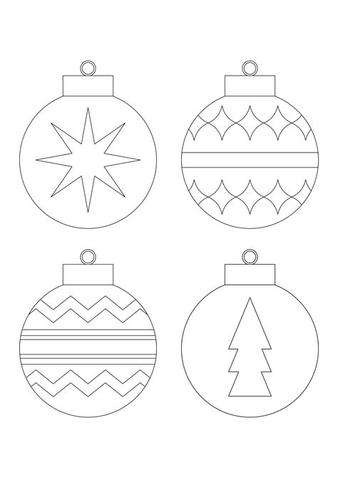Christmas Ornaments Templates Printable