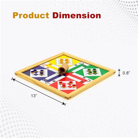 Nagina International Wooden Handmade 2 in 1 Ludo India | Ubuy