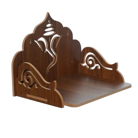 Ganesha Design Laminated Wood Pooja Temple/Mandir - eCraftIndia Online
