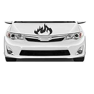 KaaHego fire Flame Sticker & Decal for Car Bonnet Exterior Stickers ...