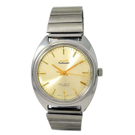 HMT Analogue Men's Watch (Gold Dial Silver Colored Strap) : Amazon.in ...