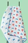 Buy White Muslin Printed Hot Air Balloon And Cloud Baby Razai by Jaipur ...