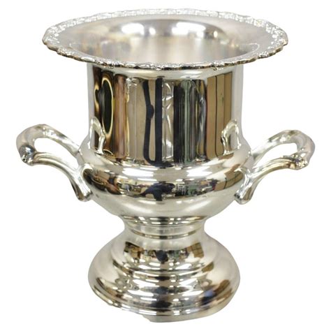 Vintage Oneida Silver Plated Victorian Style Wine Champagne Chiller Ice ...