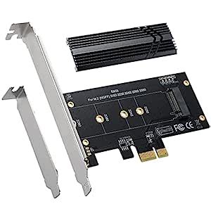 Amazon.in: Buy M.2 NVME to PCIe 3.0 x1 Adapter with Aluminum Heatsink ...