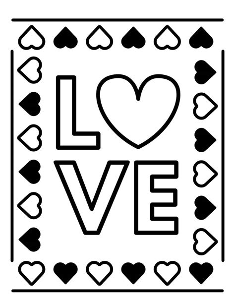 Free Valentine Coloring Pages For Kids Printables