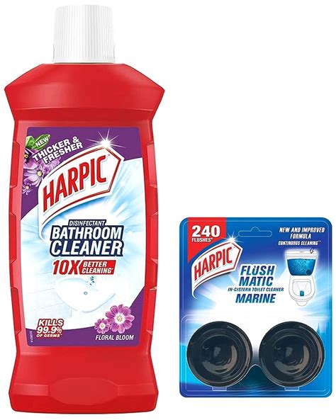 Harpic Disinfectant Bathroom Cleaner Liquid, Floral - 1L & Harpic ...