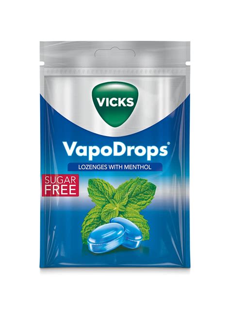 Buy VicksVapoDrops Menthol, Classic Sugar Free Vegan Lozenges with ...