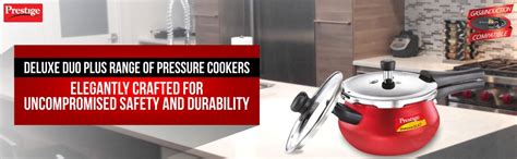 Buy Prestige Deluxe Duo Plus Induction Base Aluminum Pressure Cooker, 3 ...