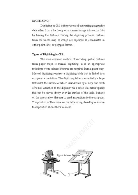 Gis cat 3 - imp question - DIGITIZING: Digitizing in GIS is the process ...