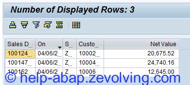 SALV Show Count of Displayed Records