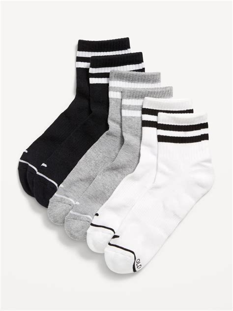 Athletic Quarter Crew Sock 3-Pack for Women | Old Navy