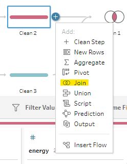 Tableau Create Join 的图像结果