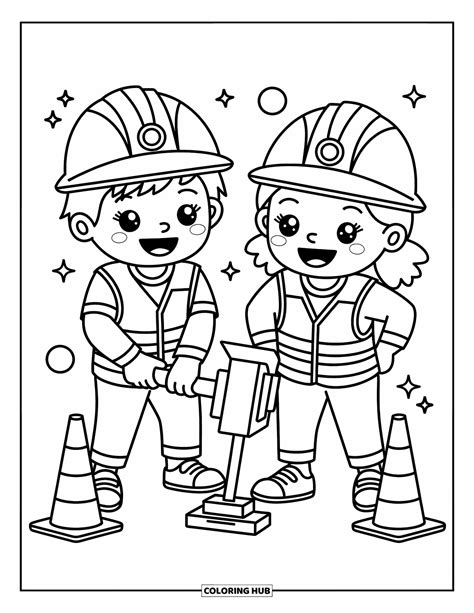 165+ Construction Coloring Pages for Kids & Adults (Free Printable PDFs)