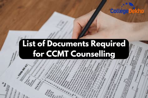 List of Documents Required for CCMT 2025 Counselling | CollegeDekho