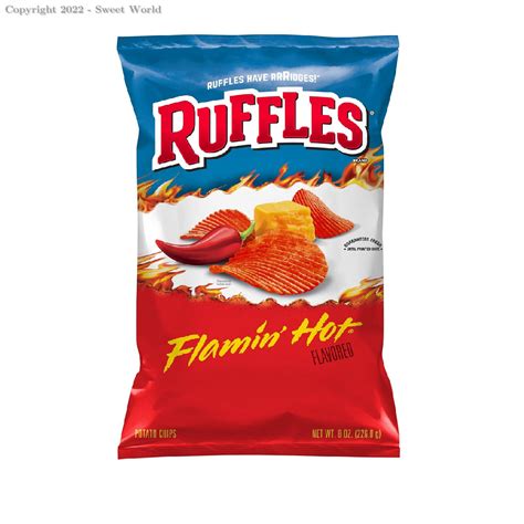 028400517225 - Ruffles Flaming Hot Potato Chips - 8.5oz