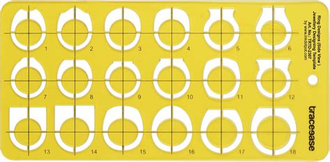 Buy Traceease Ring Design Side View Jewelry Templates Drafting Tools ...