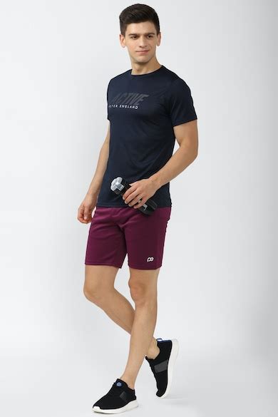 Buy Men Purple Solid Casual Shorts Online - 721366 | Peter England