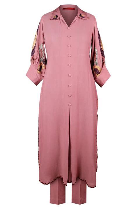 U-Cut Kurta Set - OLD ROSE – Jasminum
