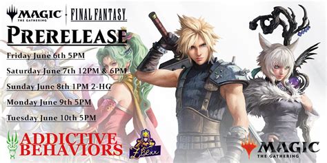 MTG: FINAL FANTASY Monday Night Prerelease!, 26 E 11th Ave, Eugene, OR ...