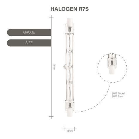 Modee Halogen 80W/827 220-240V R7s 78mm klar echt warmweiß dimmbar ...