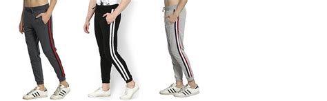 Alan Jones Clothing Men's Slim Fit Track pants(JOG19-SP01-BCK-XXL_Black ...