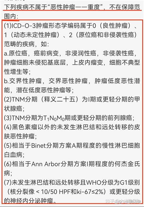 重大疾病保险保障疾病恶性肿瘤——重度理赔要点 - 知乎