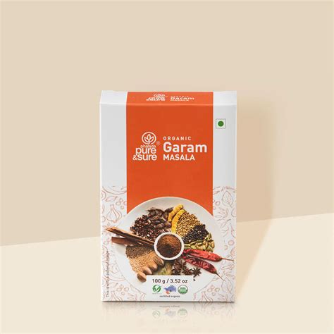 Garam Masala - Organic - Indian - Pure and Sure - 100gm – naturessoulshop