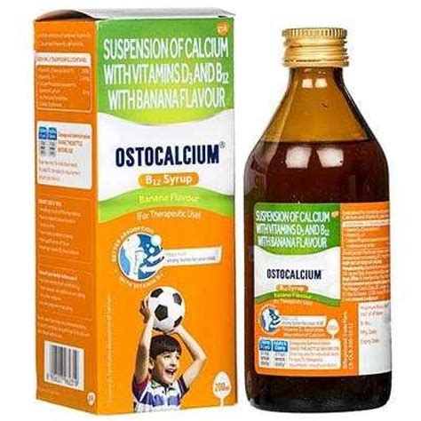 Ostocalcium B12 Banana Flavour Suspension, 200 ml - Medical Help Desk