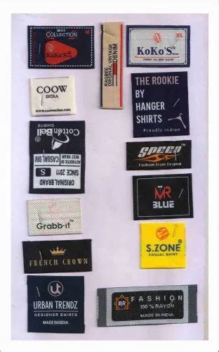 Die Cut Labels - Woven Die Cut Label Trader - Wholesaler / Distributor ...