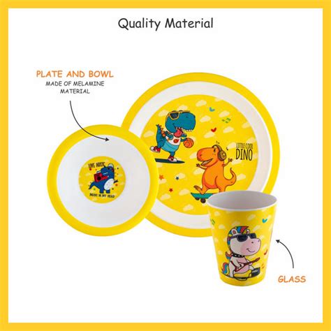 Maria Mermaid Kids Dinner Set (3 Pcs) | Unbreakable, BPA Free & 100% F ...