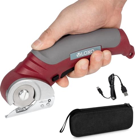 VLOXO Cordless Electric Scissors for Fabric with Safety Lock 4.2V ...