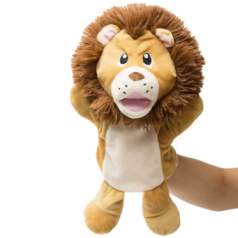 Snapklik.com : Hand Puppets Lion Plush Animal Zoo Animal Puppets 14 ...