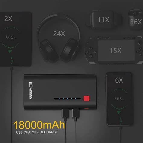 Pacote de reforço de bateria portátil US GOOLOO | Ubuy India
