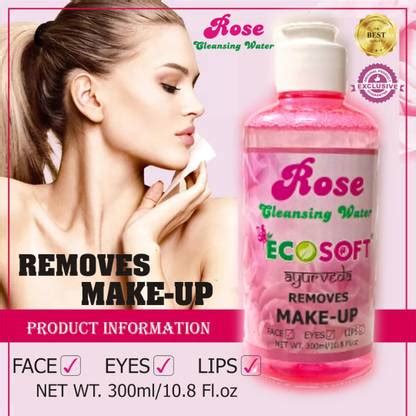 ECOSOFT AYURVEDA Face, Eyes or Lips,Cleansing Water Makeup Remover for ...