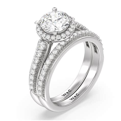Twist Cathedral Halo Engagement Ring – WithClarity India