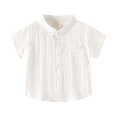 Girls' Button Down Shirts Graduation Shirts Boys White Dress Shirt Boys ...