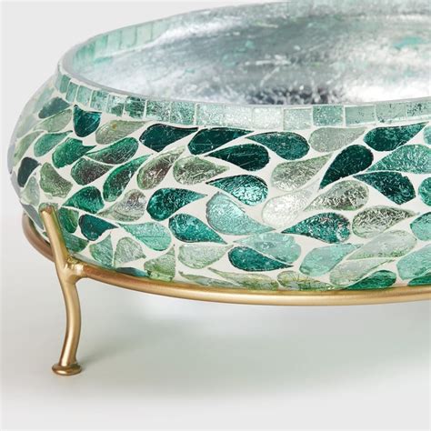 Buy Corsica Mabel Glass Mosaic Potpourri Bowl with Stand from Corsica ...