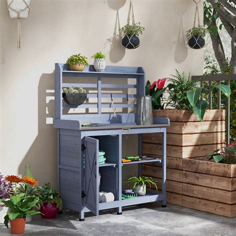 Laurel Foundry Modern Farmhouse® Almonte Wood Potting Bench & Reviews ...